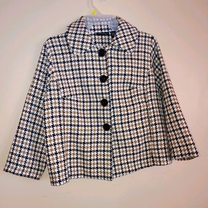 Adaptations career wear Houndstooth blazer sz smal